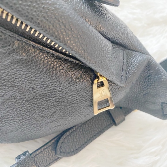 (Sold) Louis Vuitton Bumbag Monogram Empreinte Black Leather Crossbody Fanny - Picture 6 of 8